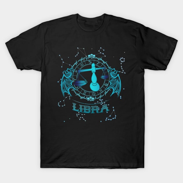 Libra Zodiac Horoscope T-Shirt by beelz